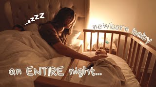 spend a REAL night with a newborn baby (breastfed) + our newborn night time routine