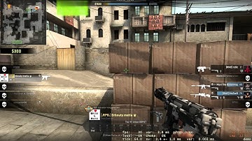 CS:GO tec-9 clutch 1v4