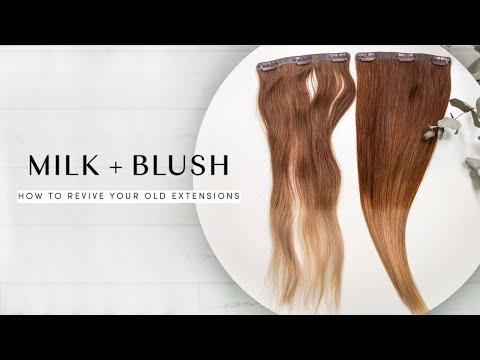 Como Revive extensões do cabelo velhos | Leite + Blush