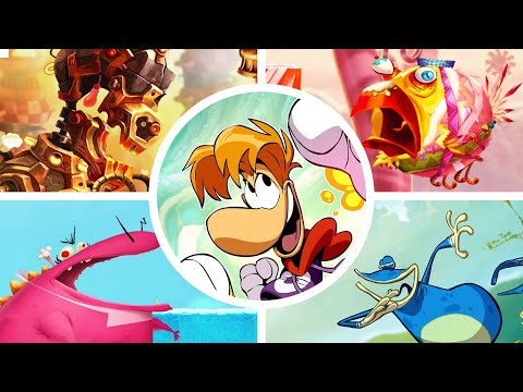 Rayman: Fiesta Run - All Bosses [Perfect]