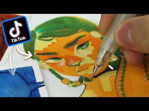 Probando Consejos de Dibujo de TikTok | ¿mhh?
