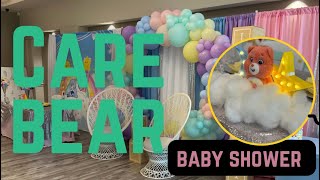 Rainbow\/Care Bear Themed Baby Shower | Decorate with Me | Timelapse