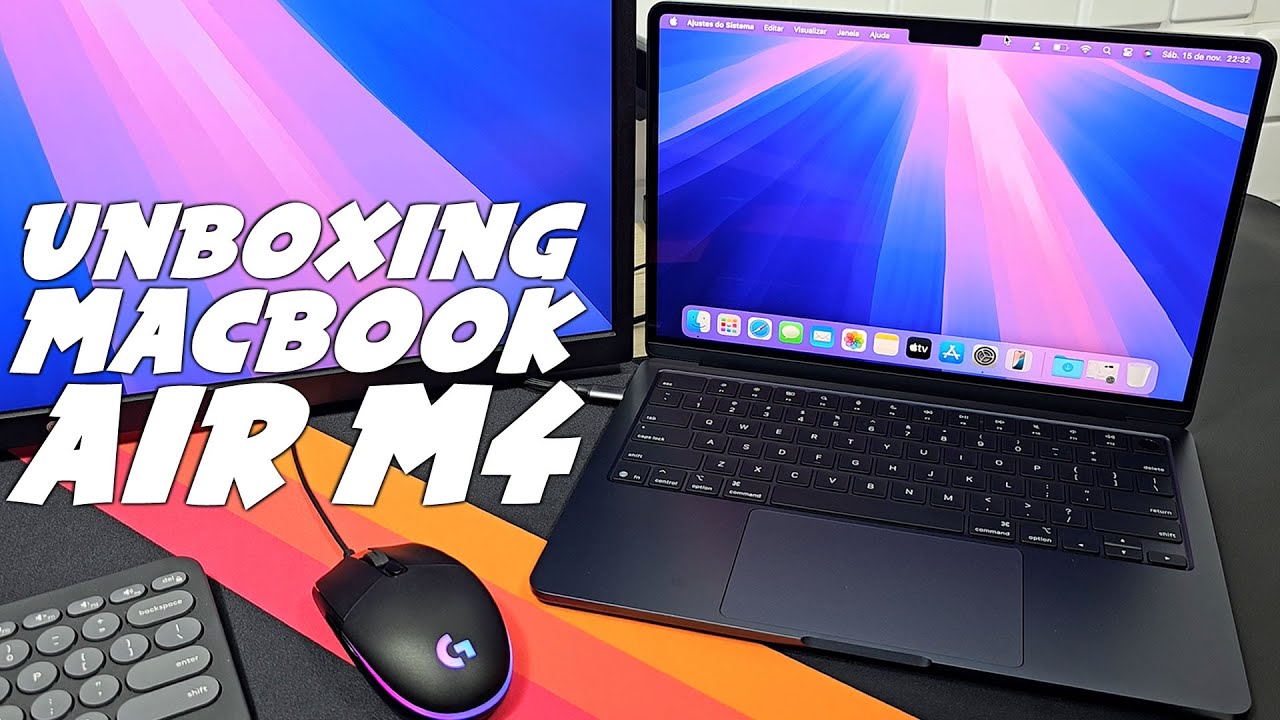 UNBOXING MACBOOK AIR M4 Como CONFIGURAR o MACBOOK do ZERO