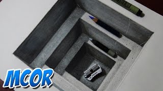 Como Dibujar Un Hoyo Realista - Dibujo 3D