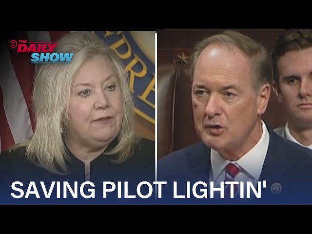 Saving Pilot LIghtin' - The GOP's Fight to Save Gas Stoves | The Daily Show class=