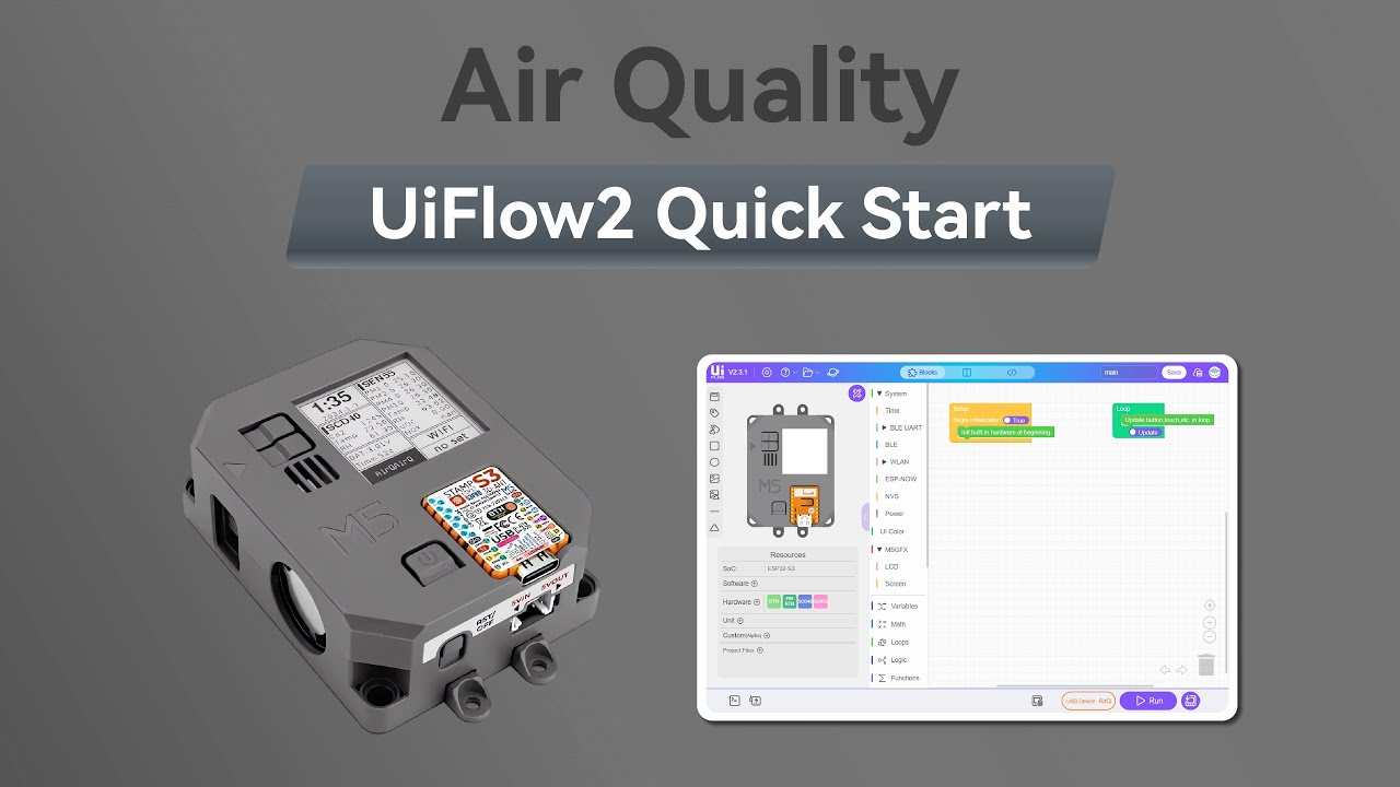 Air Quality | UIFlow 2.0 Device Basics Tutorial
