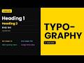 Typography for Beginners: Make Your Text Elegant &amp; Attractive