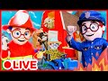 LIVE | TRACTEURS, POMPIERS ET POLICIERS | Les enfants font semblant de jouer ! ⛑ Kidibli