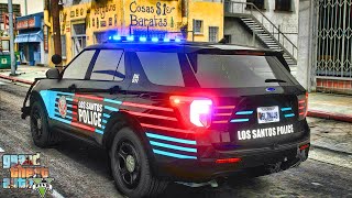 Playing GTA 5 As A POLICE OFFICER City Patrol| ATL|| GTA 5 Lspdfr Mod| 4K