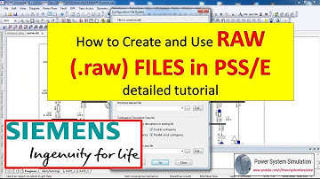 PSSE Tutorial #12 : Create and Use RAW (.raw) Files in PSS/E | How to Use RAW data in PSSE |Loadflow