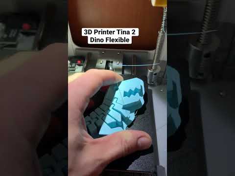 3D Printer Tina 2 . Flexible T-Rex.