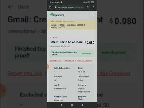picoworkers sign-up task. l gmail create task কিভাবে করবেন!