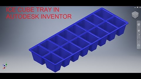 Ice Cube Tray design in Autodesk Inventor || Inventor 3d Drawings Tutorials || Inventor 3d Cad