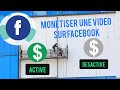 Comment mettre de pub instream sur une  page facebook montisee