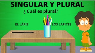 SINGULAR Y PLURAL PARA NIÑOS/ APRENDE LAS PALABRAS EN SINGULAR Y PLURAL EN ESPAÑOL