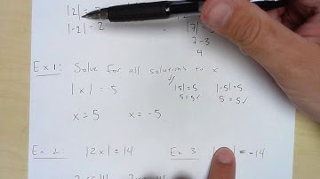 1.3 Absolute Value Equations