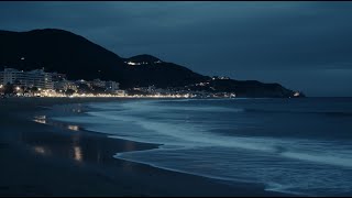 Sleep to Ocean Crashes and Gentle Wave Rhythms on a Calm Midnight Beach