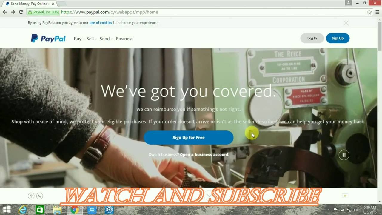 sign up paypal mastercard account 