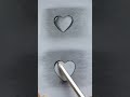 How to draw easy 3d heart water drop  pencil drawing shorts