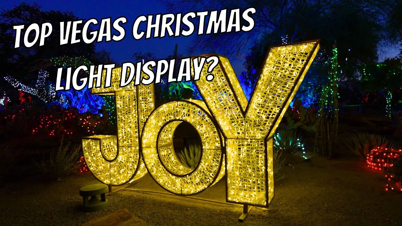 Ethel M's 30th year of Cactus Garden Christmas Lights YouTube