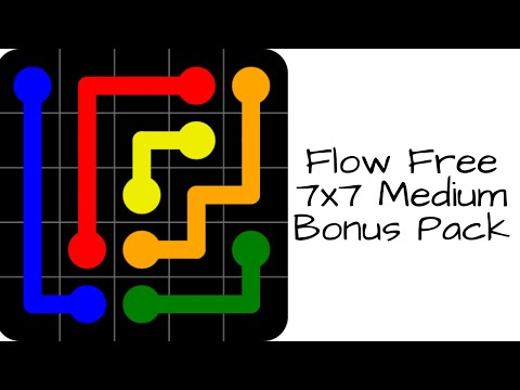 Flow Free Game 7x7 Medium - Bonus Pack
