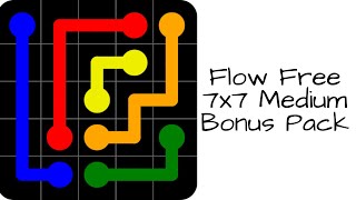 Flow Free Game 7x7 Medium - Bonus Pack