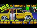 GTA 5 ONLINE *SOLO* RC TO CAR MERGE GLITCH! TOO EASY! WORKING IN 2020 NOW! EASY CAR MODS ON XBOX/PS4