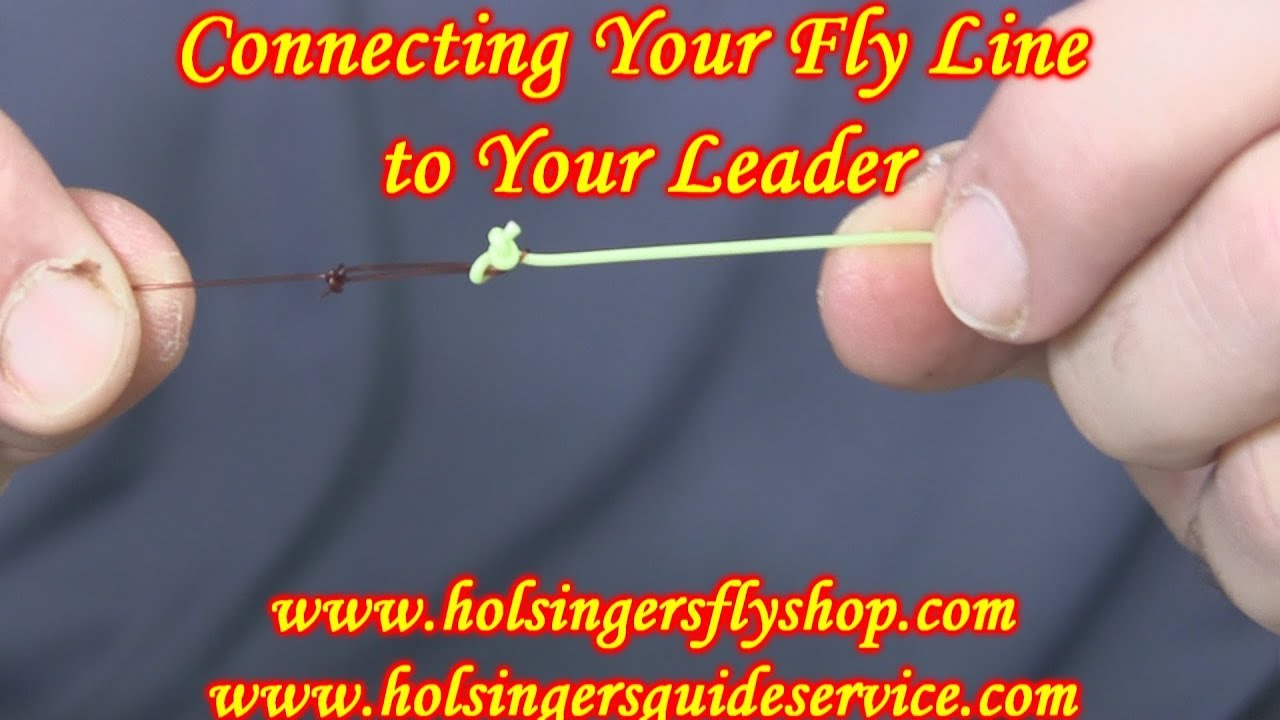Conecting Fly Leader to Fly Line, Holsinger's Fly Shop YouTube