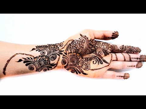 Simple Arabic Mehndi Designs For Front Hands Step By Step 2020