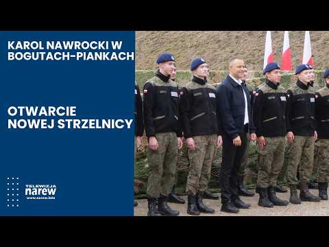 Karol Nawrocki opens shooting range in Boguty-Pianki