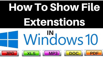 How to Show File Extensions in Windows 10