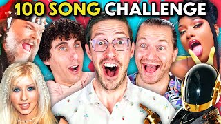 Keith From The Try Guys & Lewberger Try To Sing 100 Songs In 10 Minutes!