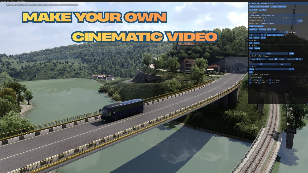 How to make Cinematic Video in ETS 2?