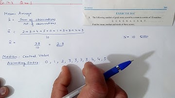 Q.1 Ex.14.4 Chapter:14 Statistics | Ncert Maths Class 9 | Cbse