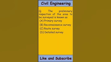 Civil objective questions | Civil engineering MCQs | #shorts