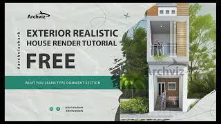 Exterior realistic house render live Tutorial 3ds max Hindi