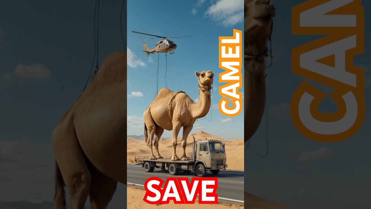 Pregnant Camel Saved in Hot Desert❤️❤️