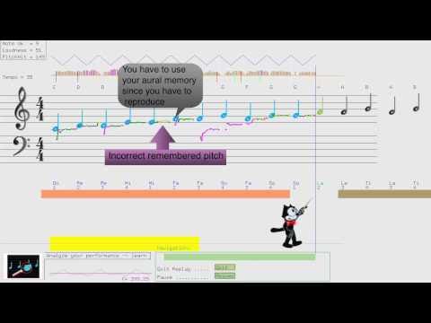 Learn to sing with feedback - Building tonal memory