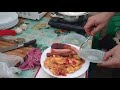 Готовим завтрак для дальнобойщика.Preparing breakfast for a trucker