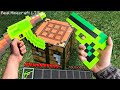 Minecraft in Real Life POV -  CRAFTING EMERALD GUN in Realistic Minecraft En La Vida Real