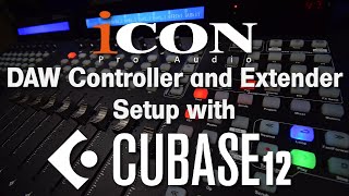 iCON Pro Audio DAW Controller Setup and Extender Setup with Cubase 12