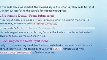 How to Move to the Next Input Field with Enter Key Press in JavaScript