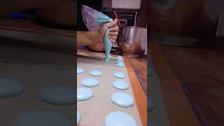 Piping French Macarons