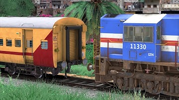 ICF TRAIN FAIL TO CLIMB HILL WDM3D RESCUE | BUMPY RAILROAD | Train Simulator | Railwork | NTG GAMING