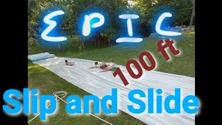 DIY Slip and Slide EASY, 100 feet long!