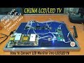 Board+Power+Lamp Card Connections Part-4 of How to Convert LCD Monitor into LED TV Complete Tutorial