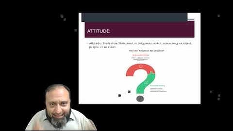 Attitude and Job Satisfaction (Ch3); Part II