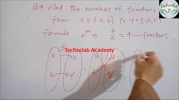 How can find the number of functions between two sets.