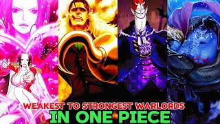 Weakest to strongest Warlords in one piece part 1 #anime #luffy #zoro #shanks #onepiece