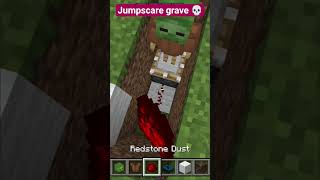 Minecraft jump scare Grave #Minecraft #gaming #shorts